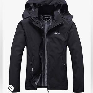 OTU Women's Zip Up Hooded Rain Jacket NWT Small